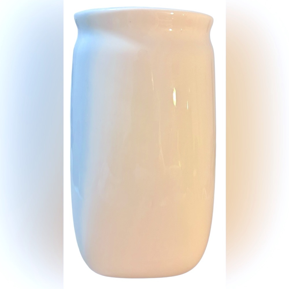 Pink Heart Paw Print Cream Colored Ceramic Vase✨NWOT✨ - Picture 5 of 7